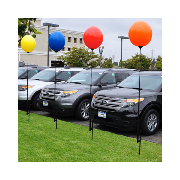 Car Dealer Depot Reusable Balloon Ground Pole Kit W/ Ground Spike: Red 546-RE-1-1